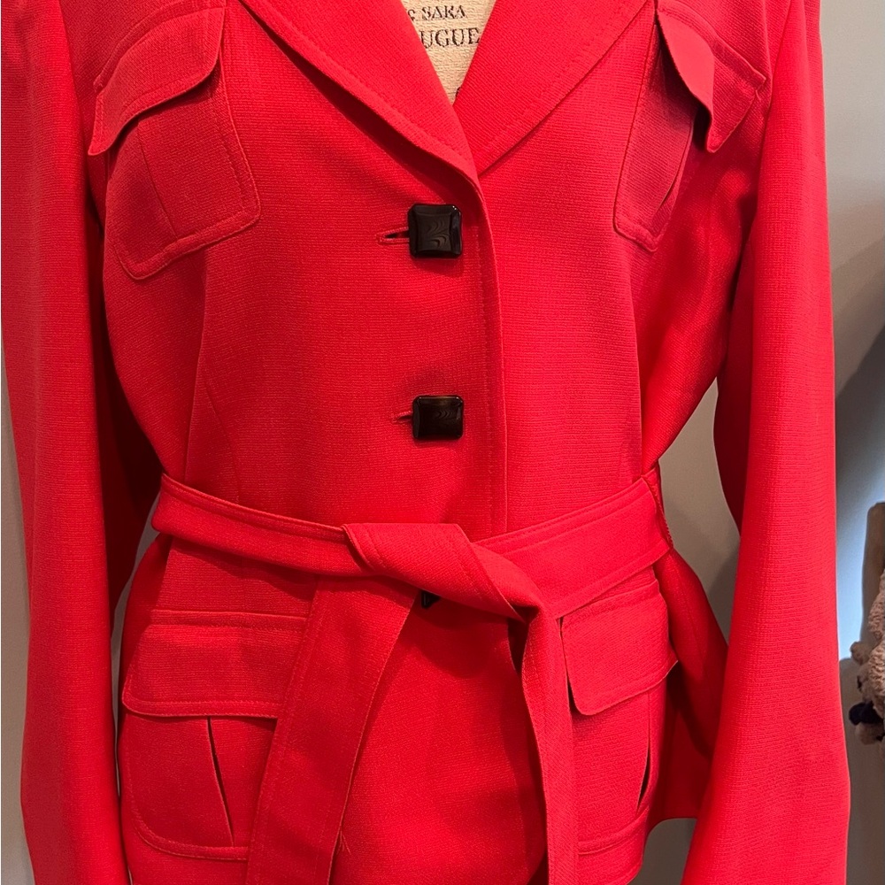 Beautiful Kasper dark coral suit